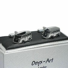 Camper Van Cufflinks Smart VW - Onyx Art New Boxed CK595