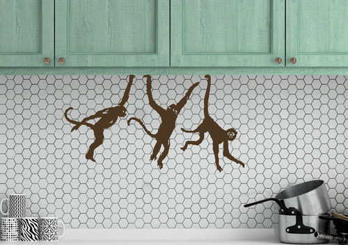 Banksy escaping monkeys wall - banksy,