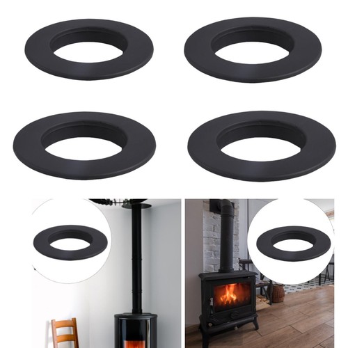 Fireplace pipe trim collar - fireplace,