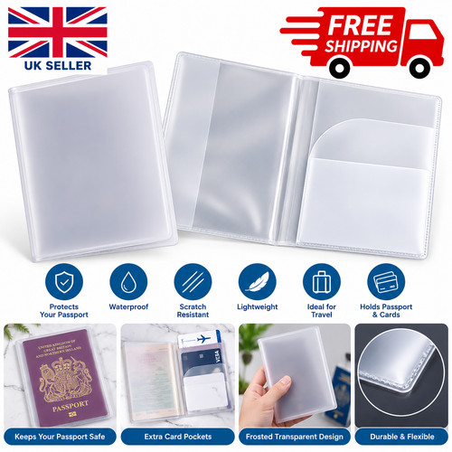 Transparent passport cover - passport,