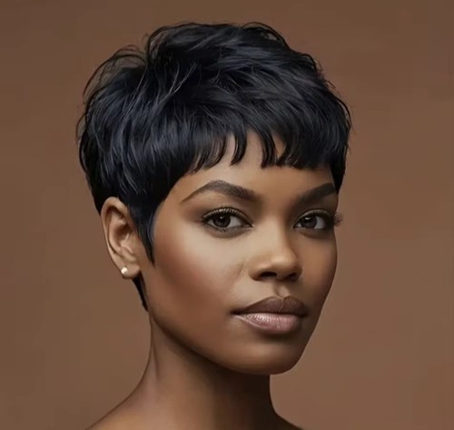 Wig pixie cut pre - wig,