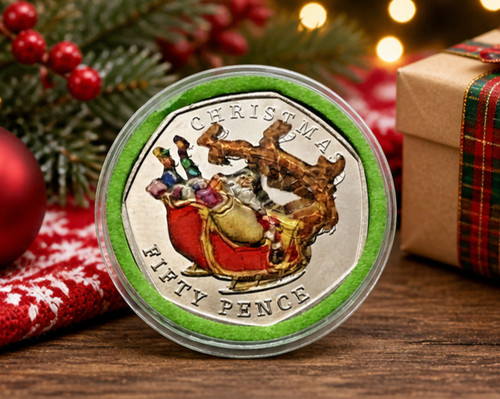 2020 gibraltar christmas - gibraltar, 50p