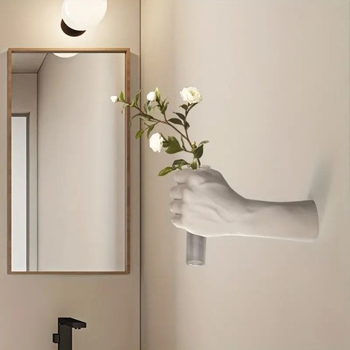 Resin wall mounted - resin, vase