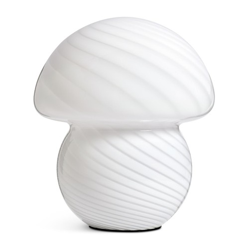 Striped glass mushroom table - striped,