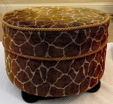 Round Upholstered Ottoman