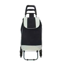 35L Shopping Trolley Large Lightweight Folding Waterproof Bag 2 Wheels Cart