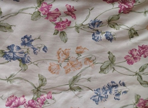 Vintage floral curtains tie - vintage,