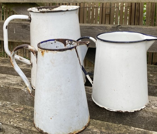 Vintage shabby chic enamel - vintage,