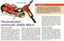 Czech Rare Paper Model Speedway Motorcycle JAWA 888.6  1:15