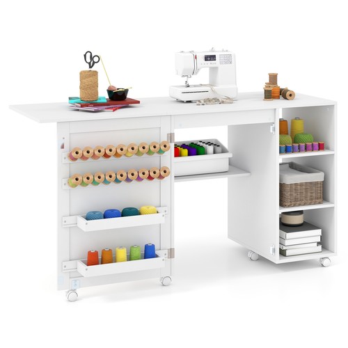 Folding sewing table rolling - folding,