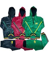 Men's TIM Shiny Tracksuit Set: Zip-Up Jacket & Pants, M-5XL, Multi-Color 2pc Set