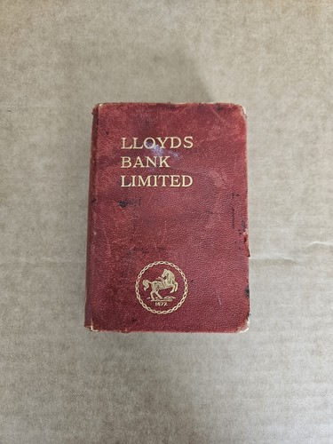 Vintage lloyds money box - vintage, book