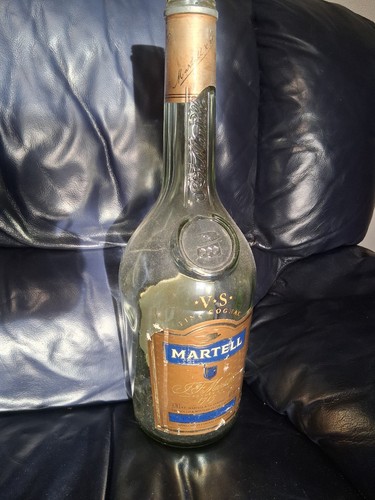 Large empty martell brandy - large,