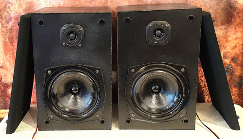 Vintage realistic speakers two - vintage,
