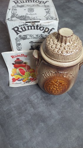 Vintage rumtopf pot art - vintage,