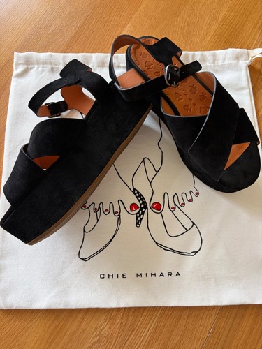 Chie mihara ladies black - chie, suede