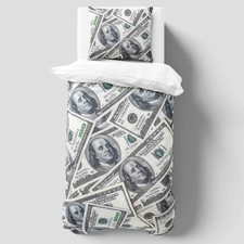 Dollar Bills Money Print Duvet
