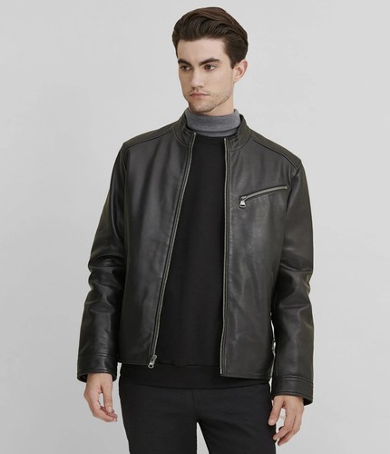 Genuine leather jacket men - leather,