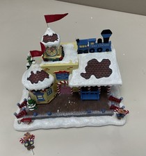 Hawthorne Village Rudolf Christmas Town Train Station Lighted House 