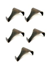 5 X ANTIQUE Brass Picture Rail