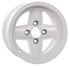Revolution 4 Spoke Motorsport Alloy Wheel 9x13 ET-12 White for Ford Group 4