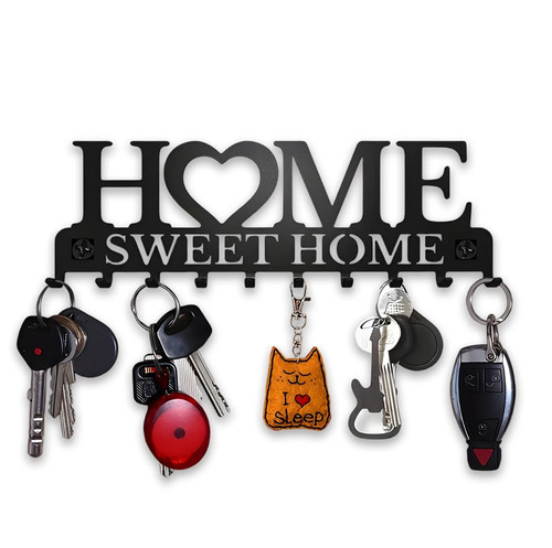 1pc black metal wall - wall, key