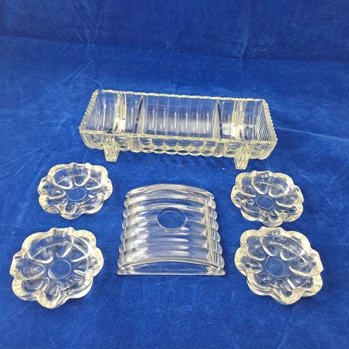 Vintage cut glass cigarette - glass,