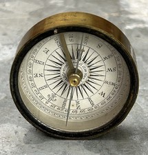 C19th Explorer Brass Cased Compass Made By J.H Steward London England