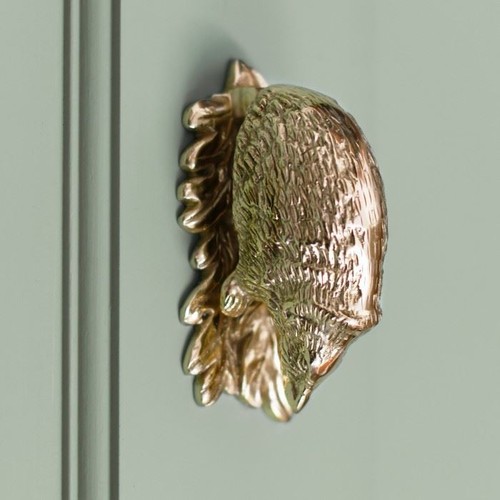 New polished brass hedgehog - new,