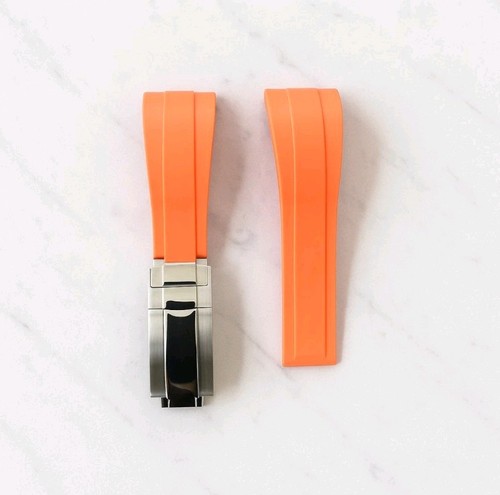 21mm rubber oysterflex strap - rubber,