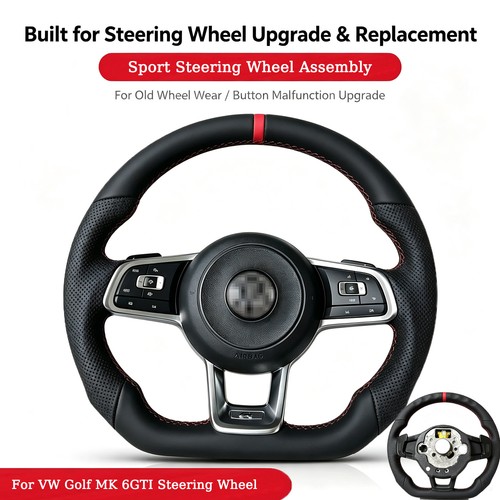 Leather steering wheel - steering, vw
