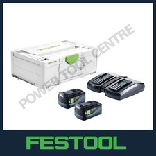 Festool 577708 18V Cordless Kit – 2 x 5Ah Batteries + TCL 6 DUO Rapid Charger