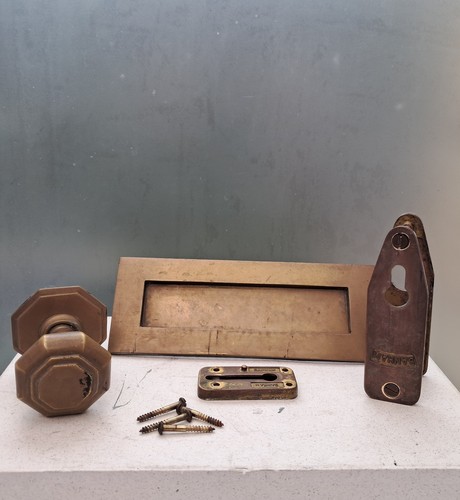 Vintage banham brass door - banham,