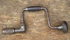 Vintage Stanley No. 928 10 IN Ratcheting Bit Brace Hand Drill