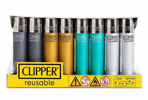 Rare metallic clipper lighters - rare,