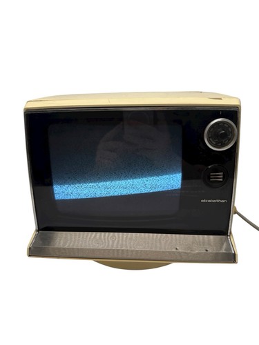 Vintage elizabethan crt tv - vintage, 9"