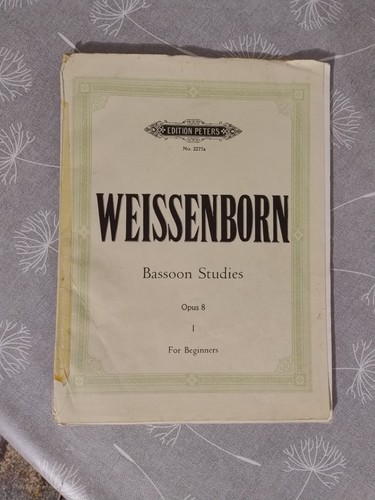 Weissenborn bassoon studies - weissenborn,