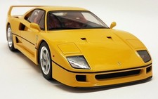 GTSpirit 1/18 - Ferrari F40 1987 80's Supercar Yellow Resin Scale Model Car