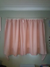 Rose pink curtains with - rose,