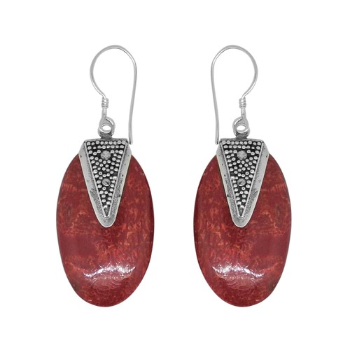 Handcrafted red sponge coral - red,