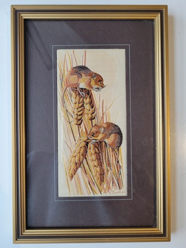Vintage harvest mouse framed - vintage,