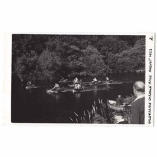 PEMBROKESHIRE Coracle Race at Cilgerran Plain Back RP Postcard #2, Unused