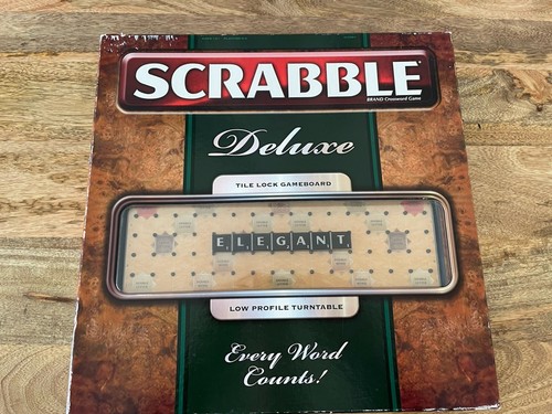 Scrabble deluxe board game low - deluxe,