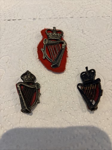 Ruc cap badge harp - ruc, red