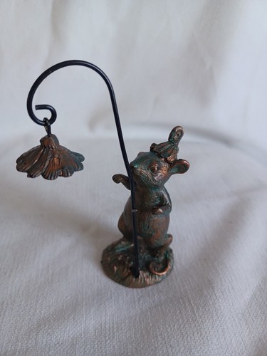 Bronze effect resin flower - bronze,