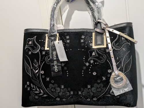River island black - black, tote