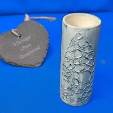 CARN POTTERY N50 Cylinder Vase (13cm) Blue Wash * Signed John Beusmann * EXC