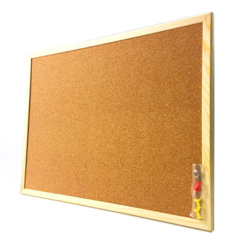 Natural cork pin notice board - notice,