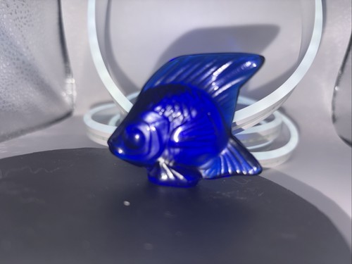 Lalique angel fish blue - lalique,