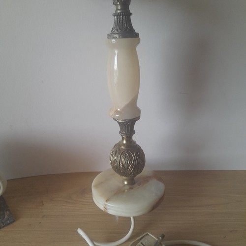 Vintage onyx table lamp - table, base